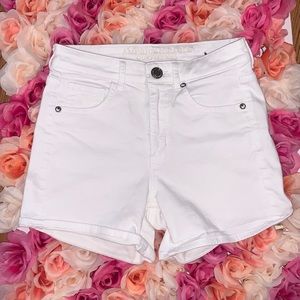 White Super High Shorties